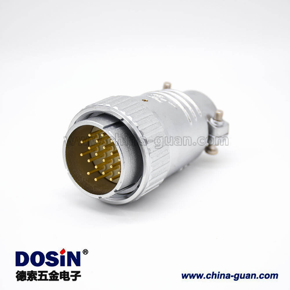 20芯插頭 P40公頭直式接線插頭 20芯插頭 P40公頭直式接線插頭