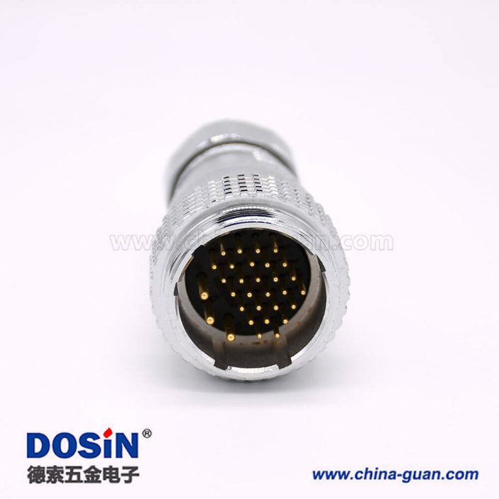 連接器公頭P28 31芯直式插頭接線 連接器公頭P28 31芯直式插頭接線