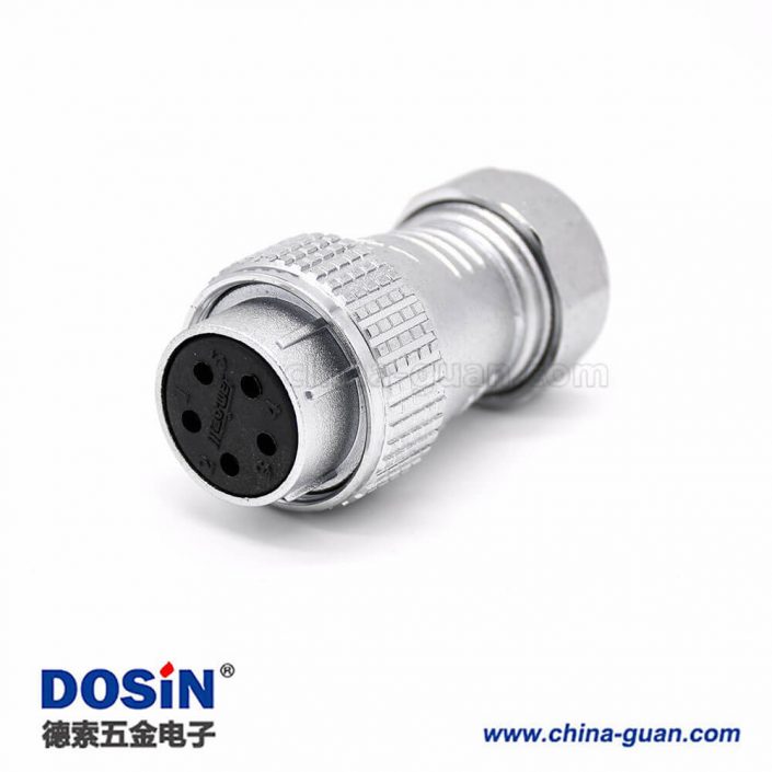 P28插頭5芯直式母頭接線連接器 P28插頭5芯直式母頭接線連接器