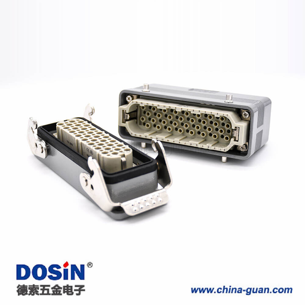 防水工業連接器重載32芯不帶針公頭公母對接PG21鐵扣開孔安裝H24B外殼 防水工業連接器重載32芯不帶針公頭公母對接PG21鐵扣開孔安裝H24B外殼