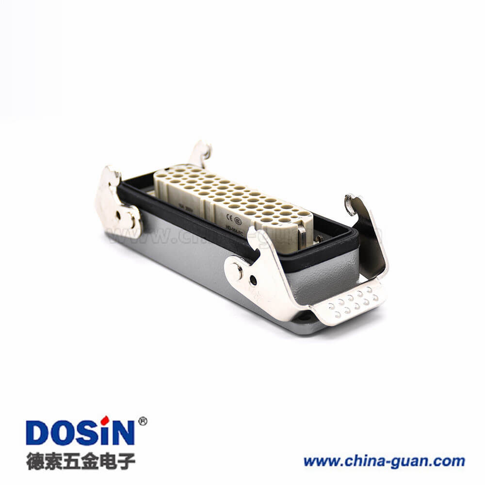 防水工業連接器重載32芯不帶針公頭公母對接PG21鐵扣開孔安裝H24B外殼 防水工業連接器重載32芯不帶針公頭公母對接PG21鐵扣開孔安裝H24B外殼