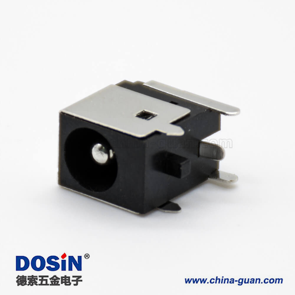 DC插口充電帶屏蔽插座插孔貼片焊接彎式3.5*2.1毫米電源連接器 DC插口充電帶屏蔽插座插孔貼片焊接彎式3.5*2.1毫米電源連接器