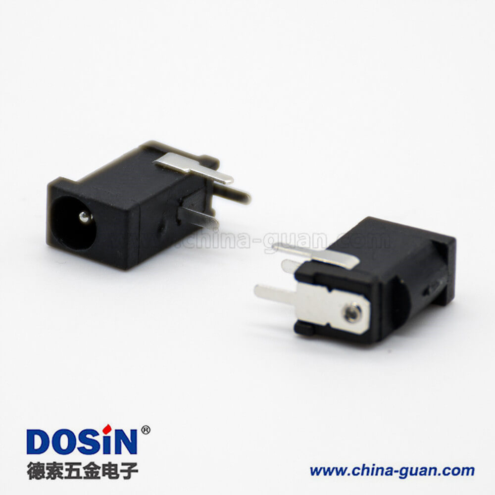 插座電源接口公座不帶屏蔽插孔貼片焊接彎式5.5*2.0毫米DC連接器 插座電源接口公座不帶屏蔽插孔貼片焊接彎式5.5*2.0毫米DC連接器