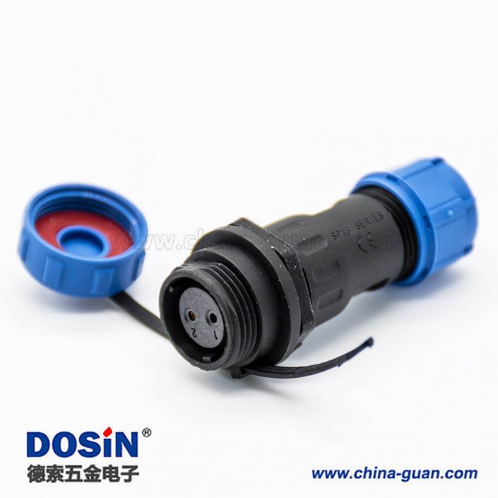 連接器SP系列SP13對接式2芯直式公插頭母插頭防塵防水連接器接線焊接 連接器SP系列SP13對接式2芯直式公插頭母插頭防塵防水連接器接線焊接