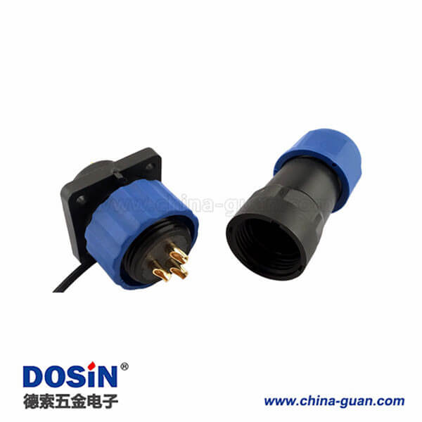 防水電纜連接器SP17 5芯航空插頭插座 防水電纜連接器SP17 5芯航空插頭插座