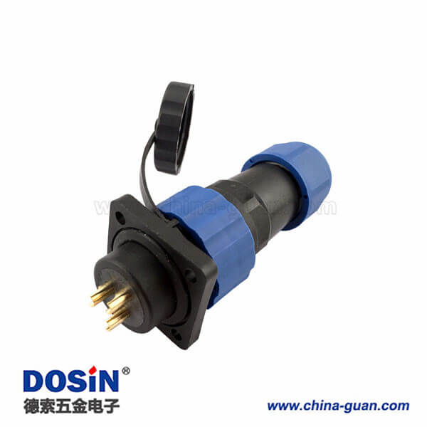 LED戶外連接器 SP17 6芯塑料防水航空插頭插座 LED戶外連接器 SP17 6芯塑料防水航空插頭插座