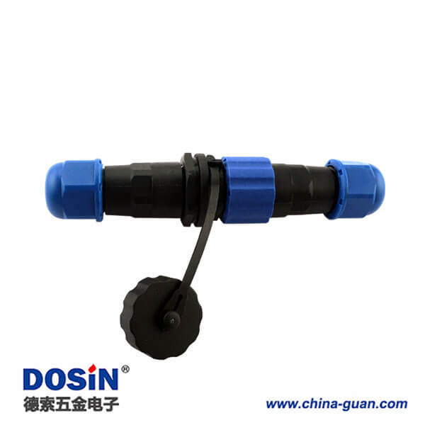 塑料防水SP13-6芯 對接戶外照明防水連接器 塑料防水SP13-6芯 對接戶外照明防水連接器