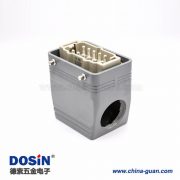 重載連接器接線H10T開孔安裝高結構斜出口10芯鍍銀螺釘PG29 重載連接器接線H10T開孔安裝高結構斜出口10芯鍍銀螺釘PG29