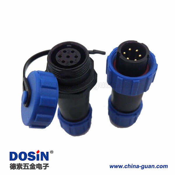 SP13-7 7芯 5A 對接防水連接器 SP13-7 7芯 5A 對接防水連接器
