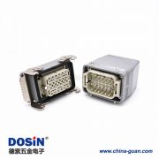 24芯重載連接器H10T開孔安裝鍍銀螺釘PG29結構頂出口進線公母對接 24芯重載連接器H10T開孔安裝鍍銀螺釘PG29結構頂出口進線公母對接