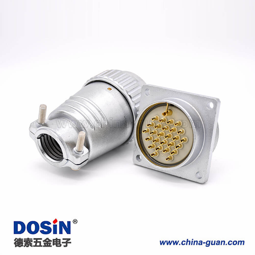 母頭插頭P48 27芯公插座直式一對連接器 母頭插頭P48 27芯公插座直式一對連接器