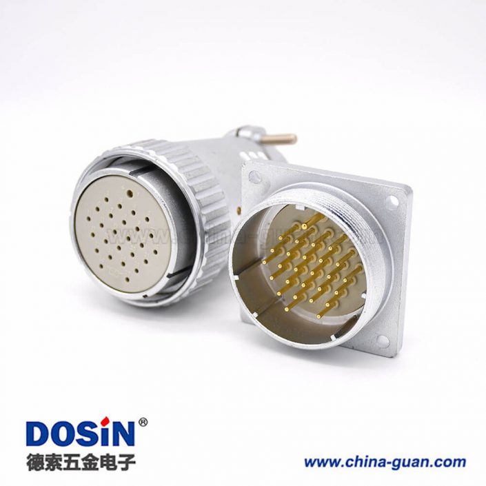 母頭插頭P48 27芯公插座直式一對連接器 母頭插頭P48 27芯公插座直式一對連接器