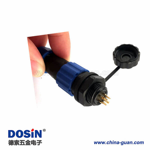 IP68航空插頭SP13 4芯插座防水連接器 IP68航空插頭SP13 4芯插座防水連接器