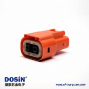 高壓連接器直式插頭2芯電流150A塑料絕緣體 高壓連接器直式插頭2芯電流150A塑料絕緣體