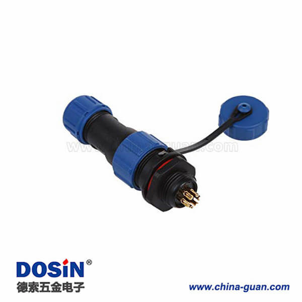 SP13 直插防水航空插頭插座 SP13 5芯 SP13 直插防水航空插頭插座 SP13 5芯