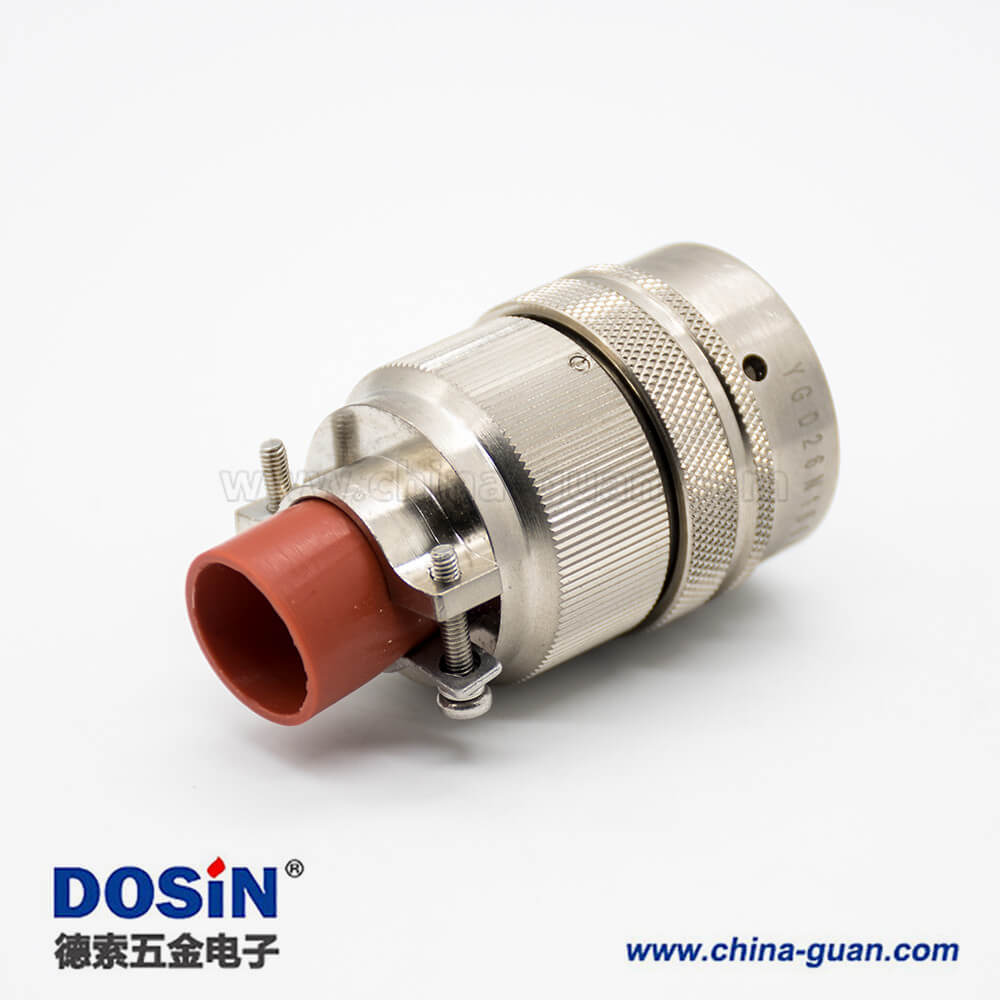 YGD插頭&插座16殼體號4芯直式公母對接連接器面板安裝卡口連接焊杯接線