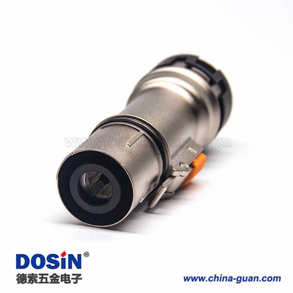 高壓互鎖連接器金屬帶屏蔽單芯8mm插頭電流200A 高壓互鎖連接器金屬帶屏蔽單芯8mm插頭電流200A