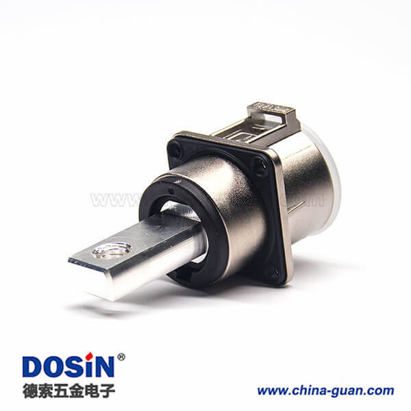 高壓電插座金屬單芯8mm直式互鎖連接器電流200A 高壓電插座金屬單芯8mm直式互鎖連接器電流200A