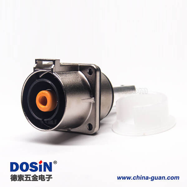 高壓電插座金屬單芯8mm直式互鎖連接器電流200A 高壓電插座金屬單芯8mm直式互鎖連接器電流200A