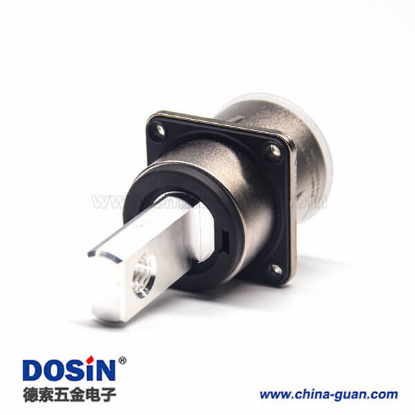 高壓電插座金屬單芯8mm直式互鎖連接器電流200A 高壓電插座金屬單芯8mm直式互鎖連接器電流200A