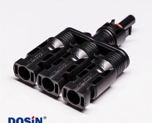 Mc4太陽能連接器一公轉三母防水接頭