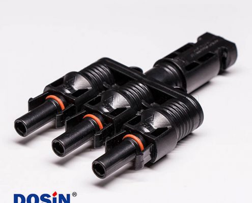 太陽能光伏連接器Mc4一母轉三公防水接頭