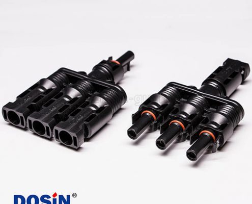 光伏連接器Mc4一套一出三防水接頭