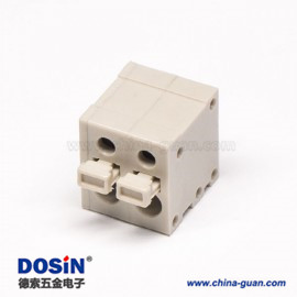 接線端子灰色免螺絲式直式穿孔式PCB板彈簧式端子接線 接線端子灰色免螺絲式直式穿孔式PCB板彈簧式端子接線