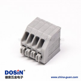 端子接線4孔4芯灰色接線穿孔直式彈簧式接線端子 端子接線4孔4芯灰色接線穿孔直式彈簧式接線端子