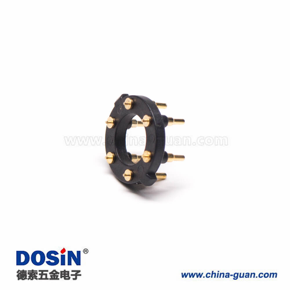 Pogo Pin頂針連接器插入焊接式6芯環(huán)形間距11MM Pogo Pin頂針連接器插入焊接式6芯環(huán)形間距11MM