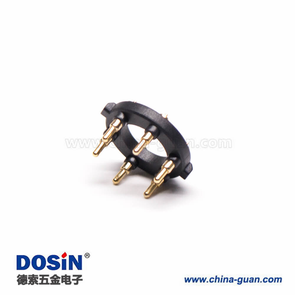 Pogo Pin頂針連接器插入焊接式6芯環(huán)形間距11MM Pogo Pin頂針連接器插入焊接式6芯環(huán)形間距11MM