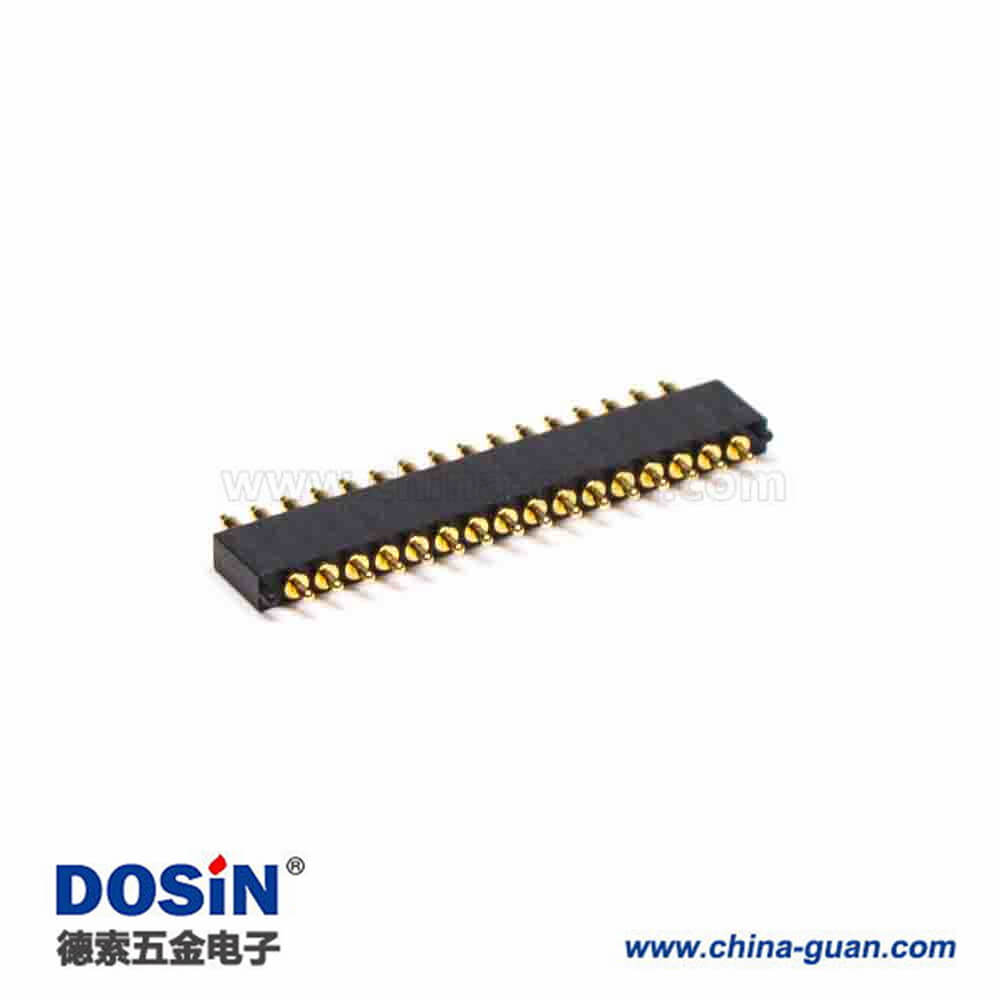 多Pin連接器雙頭系列16芯單排2.54MM間距Pogo Pin連接器 多Pin連接器雙頭系列16芯單排2.54MM間距Pogo Pin連接器