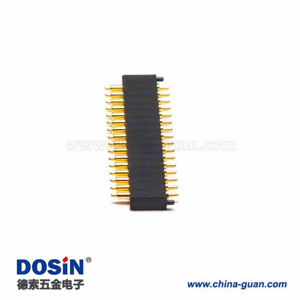 多Pin連接器雙頭系列16芯單排2.54MM間距Pogo Pin連接器 多Pin連接器雙頭系列16芯單排2.54MM間距Pogo Pin連接器