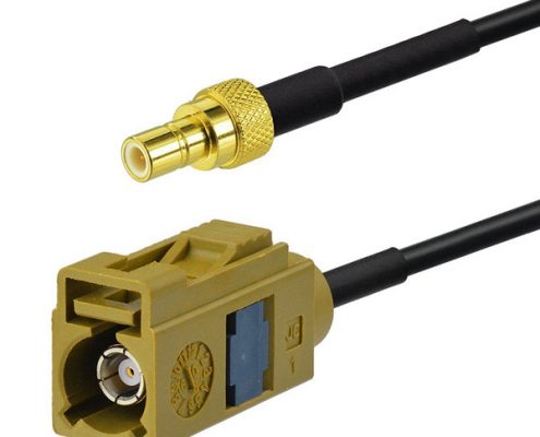 Fakra SMB連接器母轉公RG174組裝天線延長線束