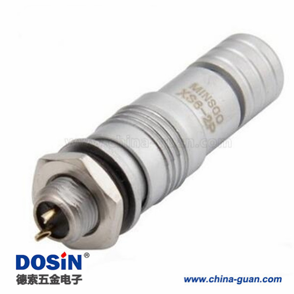 152 XS6-3芯開(kāi)孔6mm 推拉式航空插頭 XS6-3P