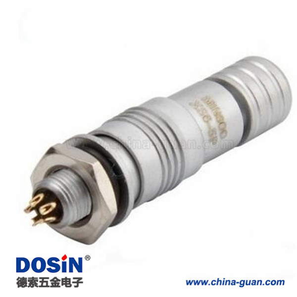 155 XS6-5芯開(kāi)孔6mm 推拉式航空插頭 XS6-5P