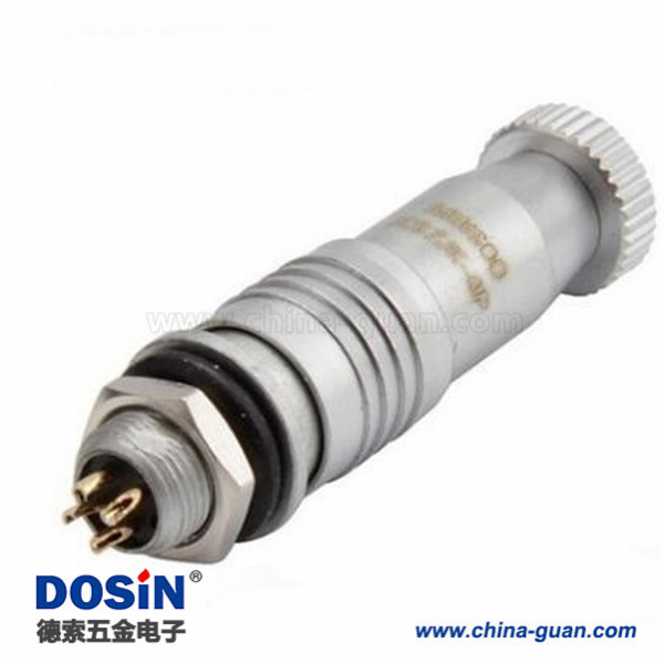 158 XS7-4芯開孔7mm 推拉式航空插頭 XS7-4P