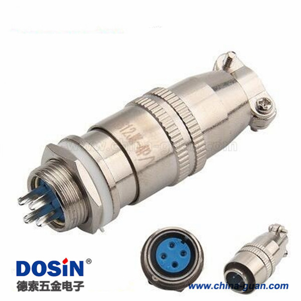 172 航空頭XS12 4芯公插頭母插座套裝