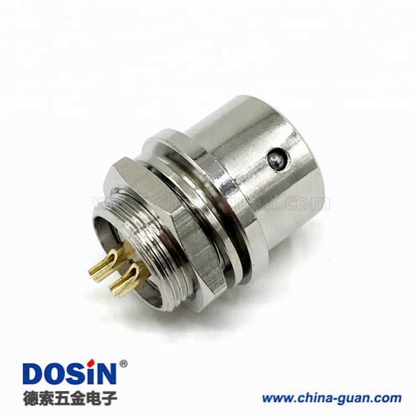 182 XS12 2P 圓形插座推拉式電纜接頭