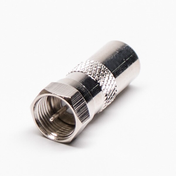 2 F公轉(zhuǎn)PAL公公轉(zhuǎn)公轉(zhuǎn)接頭直式同軸連接器鍍鎳