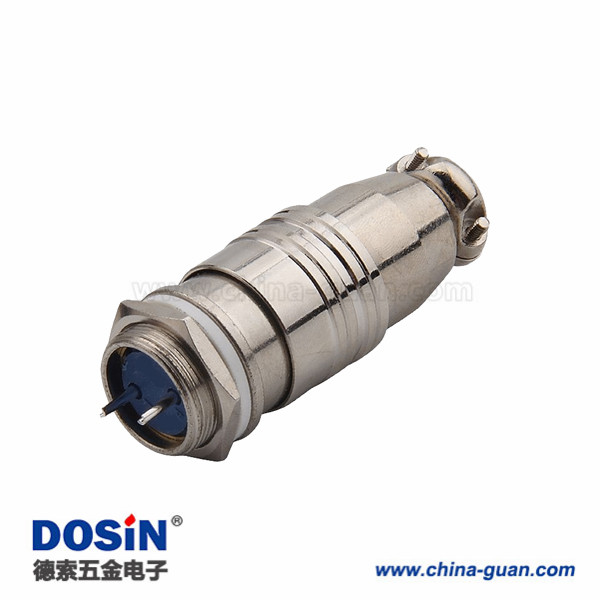 204 快速圓形連接器XS16 2芯航空插頭插座