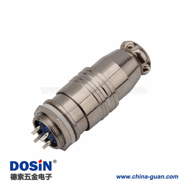 206 航空插頭XS16 6芯連接器開孔16mm