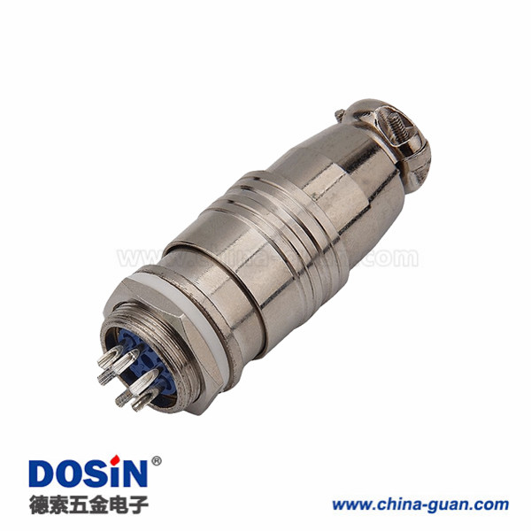 208 圓形連接器5芯 XS16 公母快速插拔連接器
