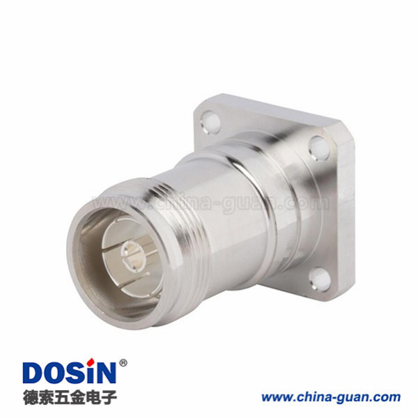 4310-connector-clamp-type-straight-female-4-hole-flange-solder-cup(3) 射頻連接器4.3-10直式四孔法蘭母座接焊料杯