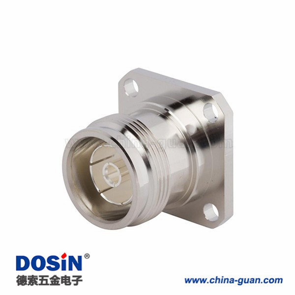 4310-connector-female-straight-4-hole-flange-receptacle-solder-cup(3) 射頻4.3-10接頭直式母頭4孔法蘭焊料杯低PIM