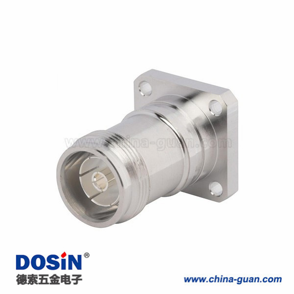 4310-connector-straight-jack-clamp-type-4-hole-flange-receptacle(3) 4.3-10射頻接頭M3螺紋四孔法蘭直式母頭