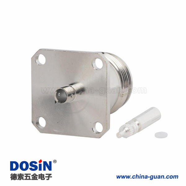 4310-connector-straight-jack-for-141-semi-rigid-4-hole-flange(2) 4.3-10射頻接頭四孔法蘭半硬性低PIM設(shè)計(jì)直式母頭接.141"線