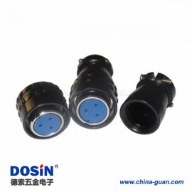 7039.1 16mm 卡口螺口連接器XS16 3芯螺紋航空插座