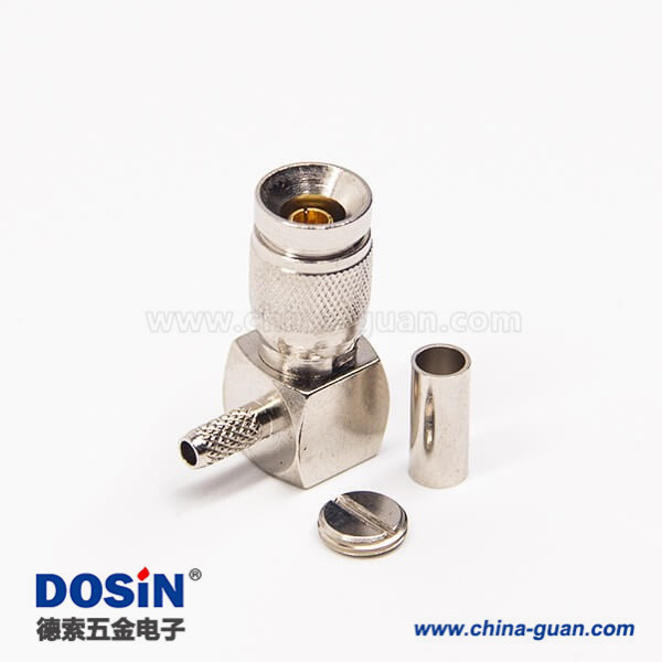 din-1023-connector-right-angle-male-crimp-type-for-coaxial-connector(1) DIN型連接器1.0/2.3 彎式90度公頭壓接式接同軸線纜