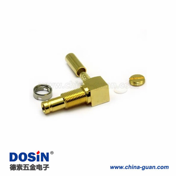 din-connector-female-1023-angled-crimp-type-for-rg179-st212(1) DIN型連接器1.0/2.3 鍍金壓接式母頭彎頭 同軸線纜RG179 ST212